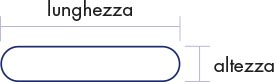 Prospetto misure fustella ad asola