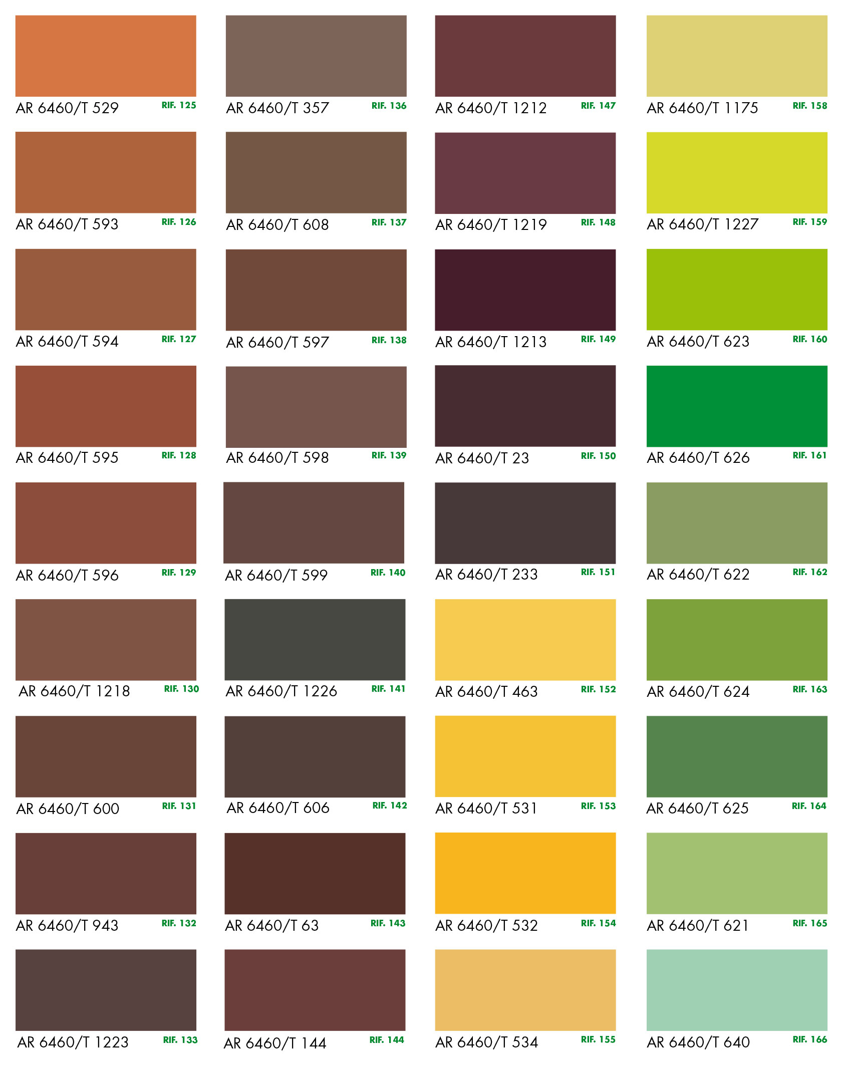 Tabella colori Section Laquers Fenice 4